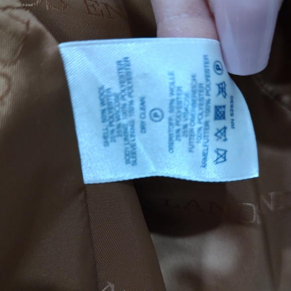 Land's End Tan Pea Coat for Women - Picture 4 of 10